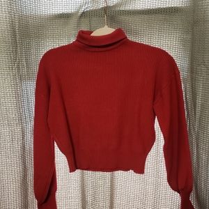 Sweater red turtleneck